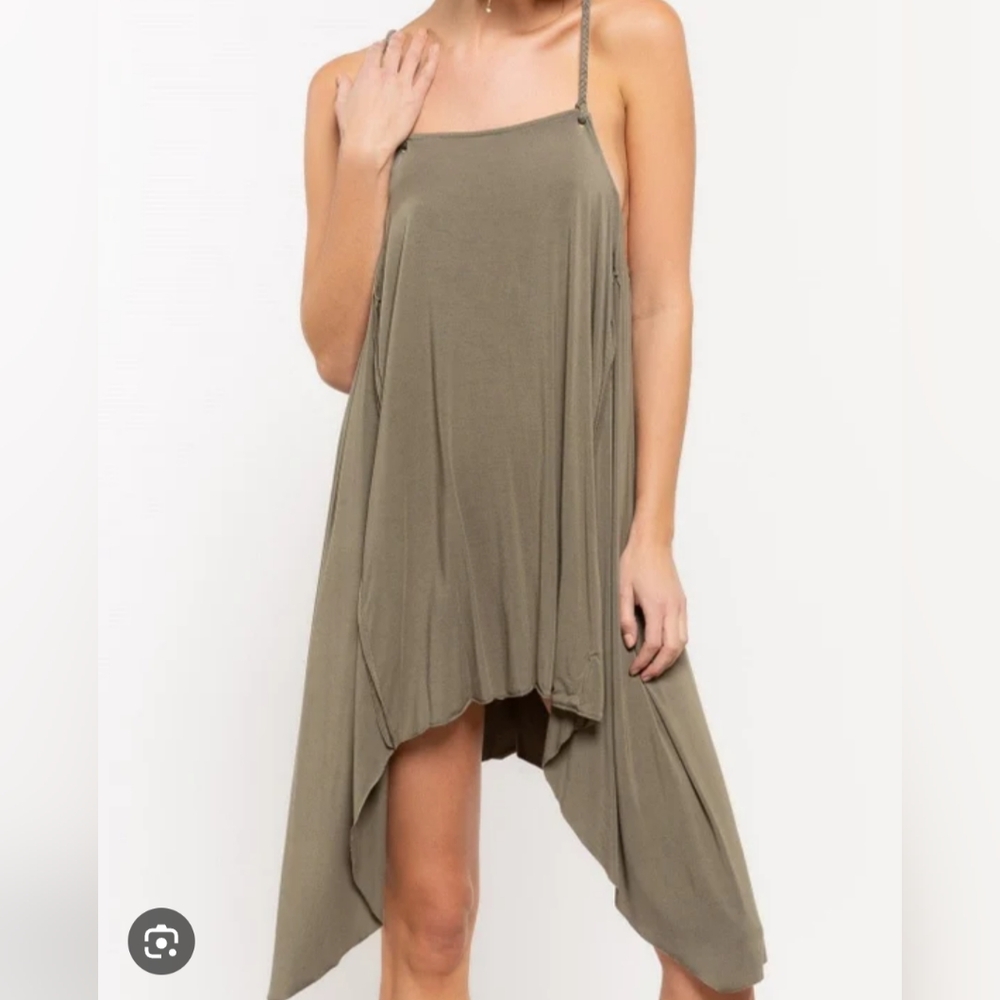 NWOT POL Olive Green Women's Tank Dress Sz Small